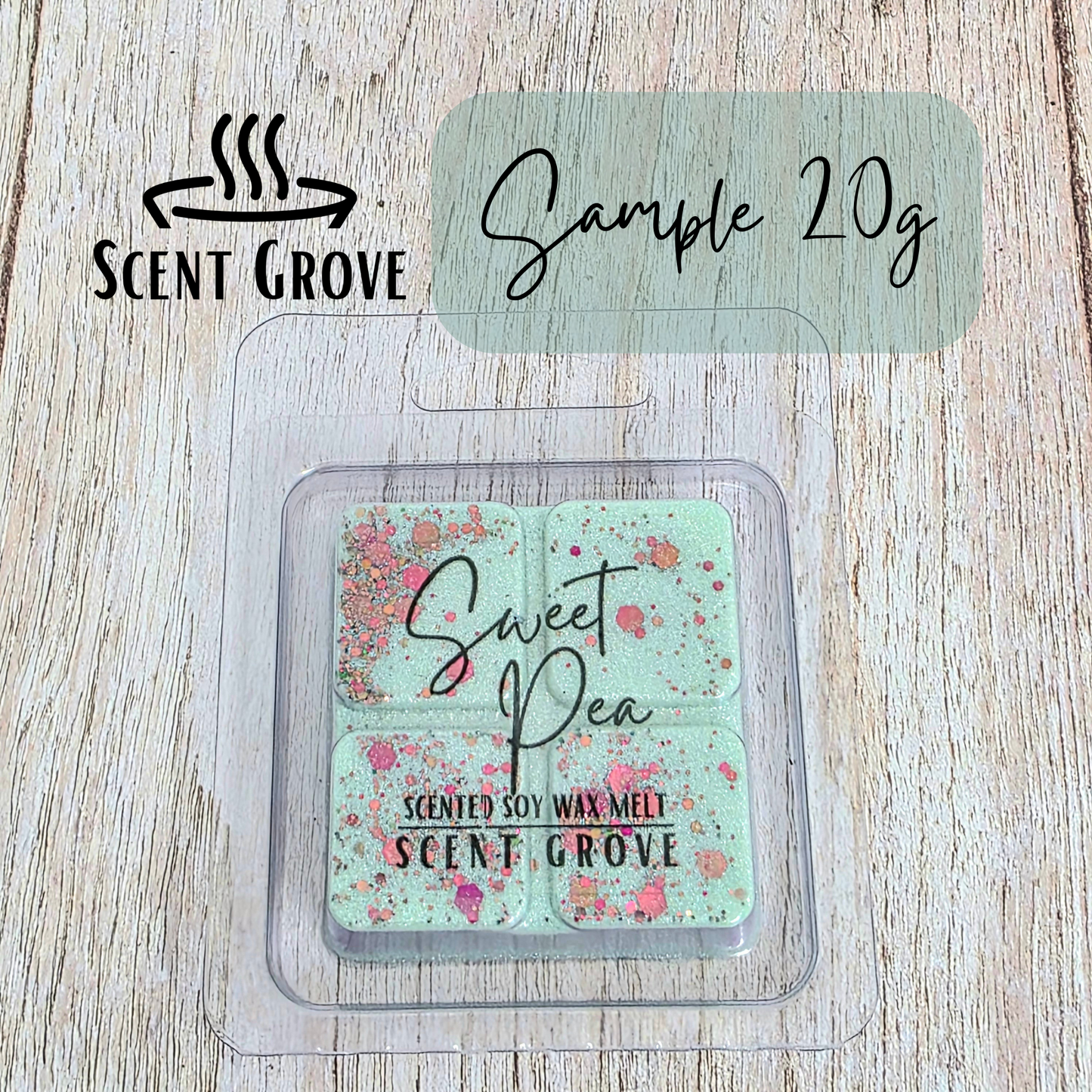Sweet Pea scented soy wax melt