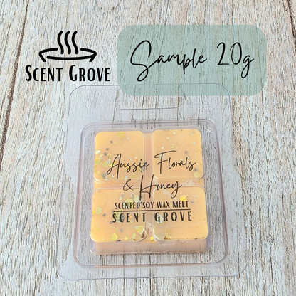 Aussie Florals & Honey scented soy wax melt