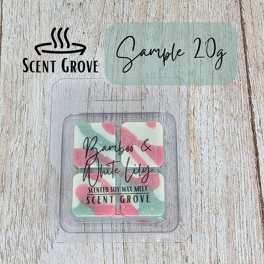 Bamboo & White Lily scented soy wax melt
