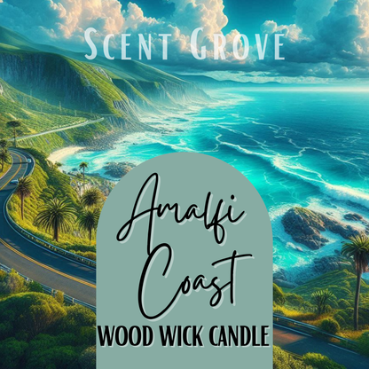 Amalfi Coast scented Wood Wick Soy Candle