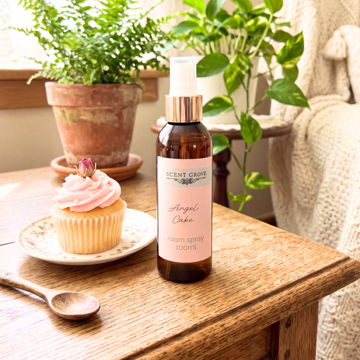 Angel Cake Scented Air Freshener Spray multi purpose for car, home, room