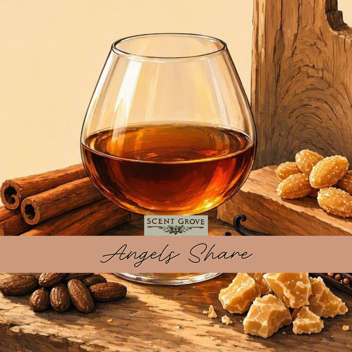 Angels Share (Kilian) scented soy wax melt