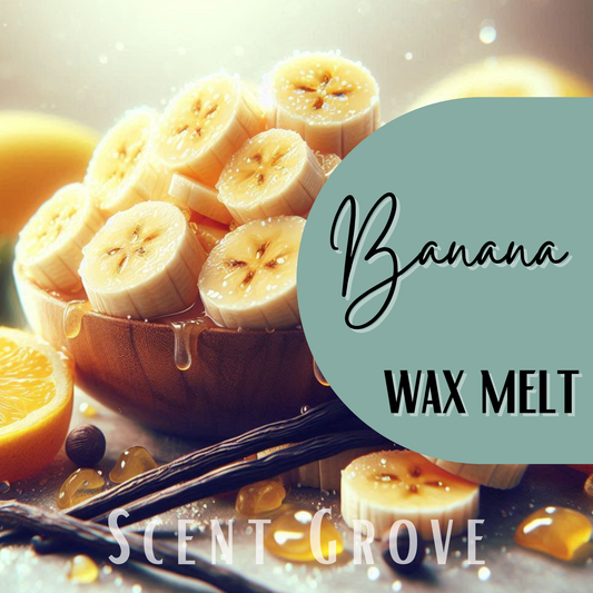 Banana scented soy wax melt