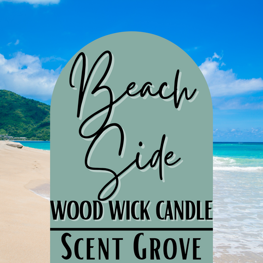 Beach Side scented Wood Wick Soy Candle