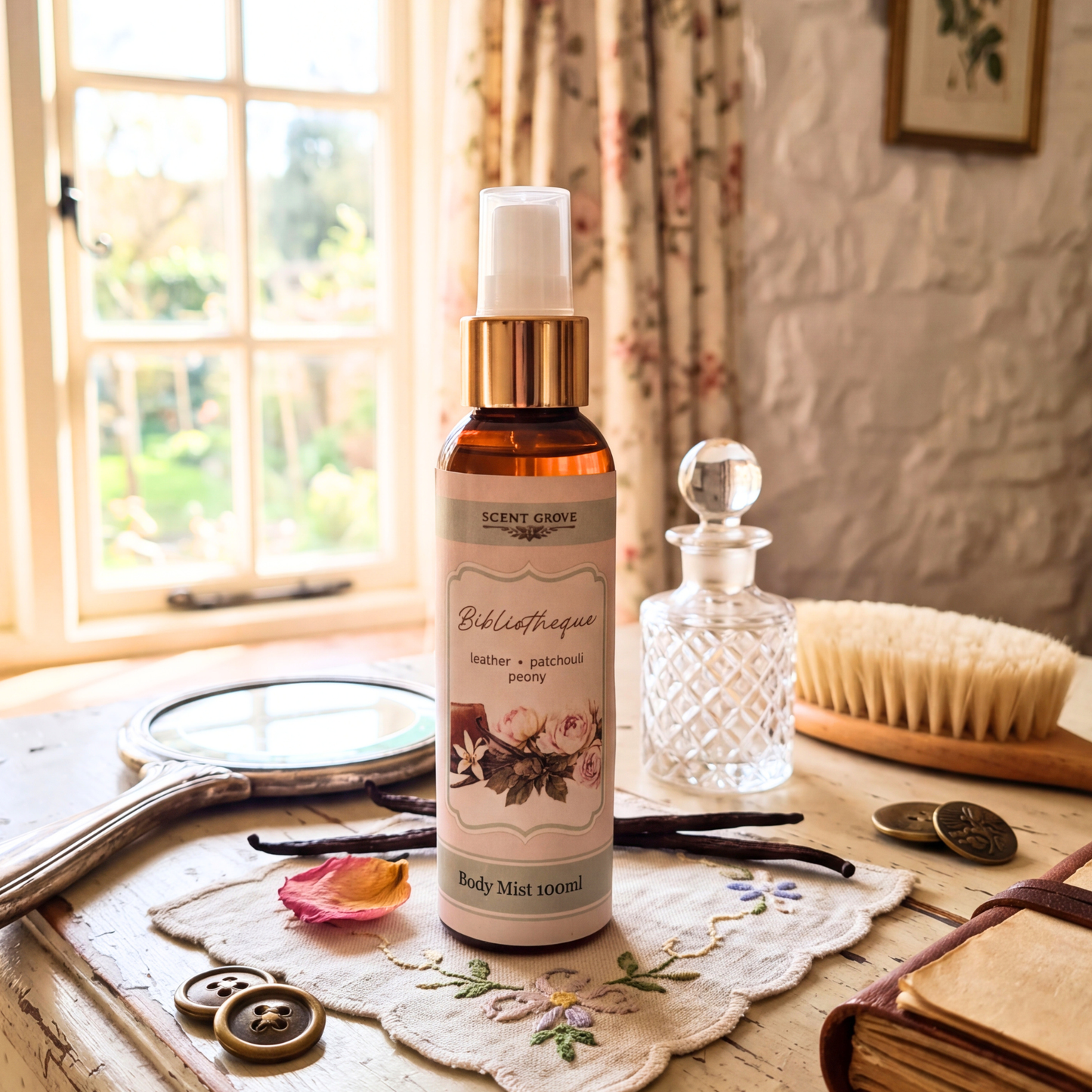 Bibliotheque scented body mist spray 100ml