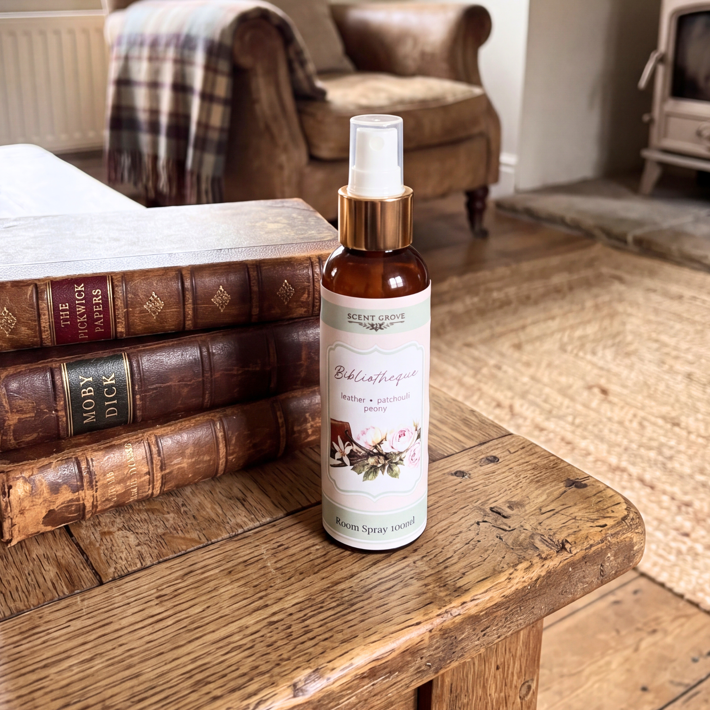 Bibliotheque Scented Air Freshener Spray multi purpose for car, home, room