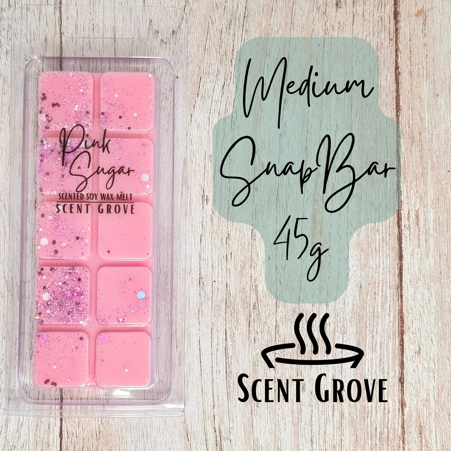 Pink Sugar scented soy wax melt