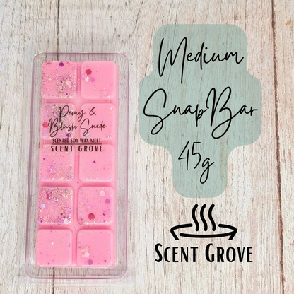 Peony & Blush Suede scented soy wax melt