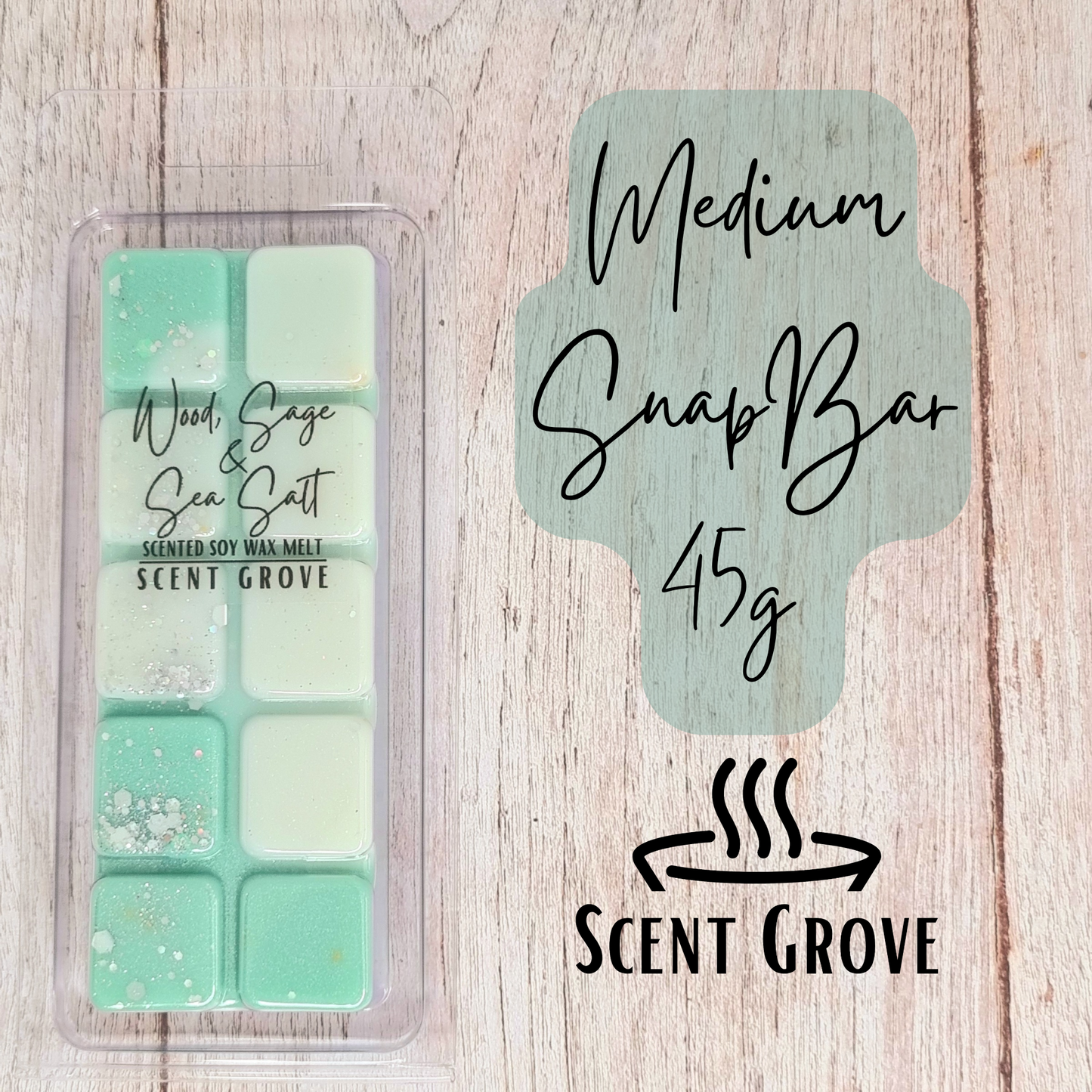 Wood, Sage & Sea Salt soy wax melt