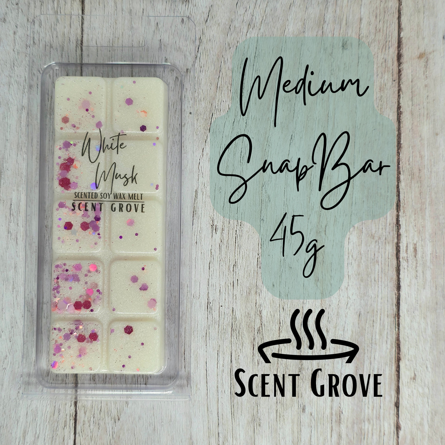 White Musk scented soy wax melt