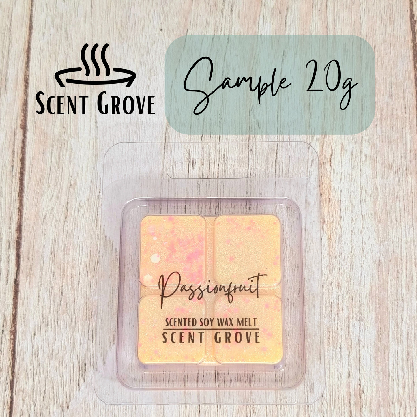 Passionfruit scented soy wax melt