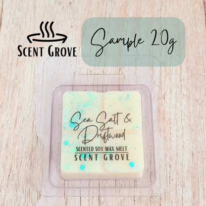 Sea Salt & Driftwood scented soy wax melt