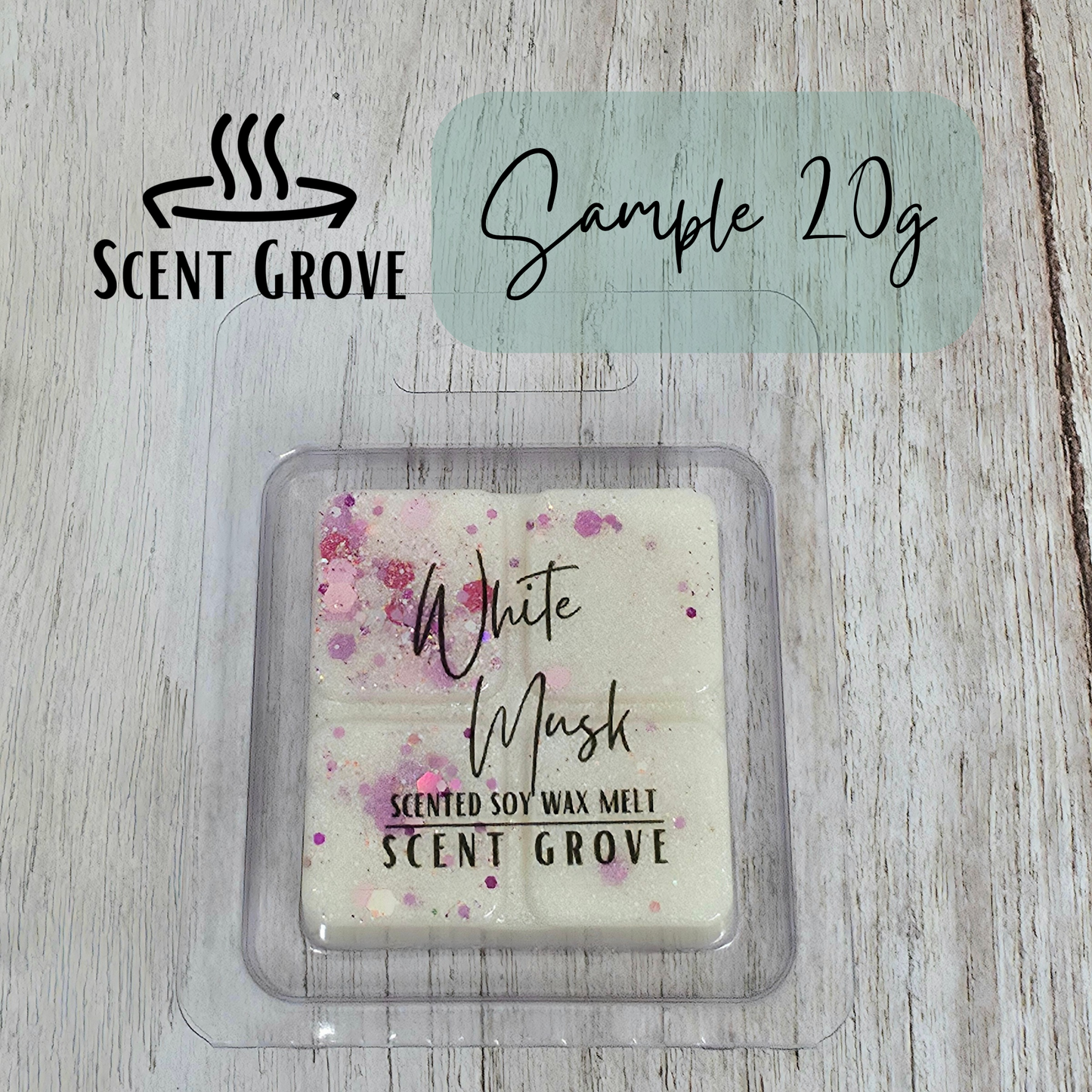 White Musk scented soy wax melt