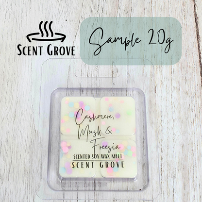 Cashmere Musk & Freesia scented soy wax melt