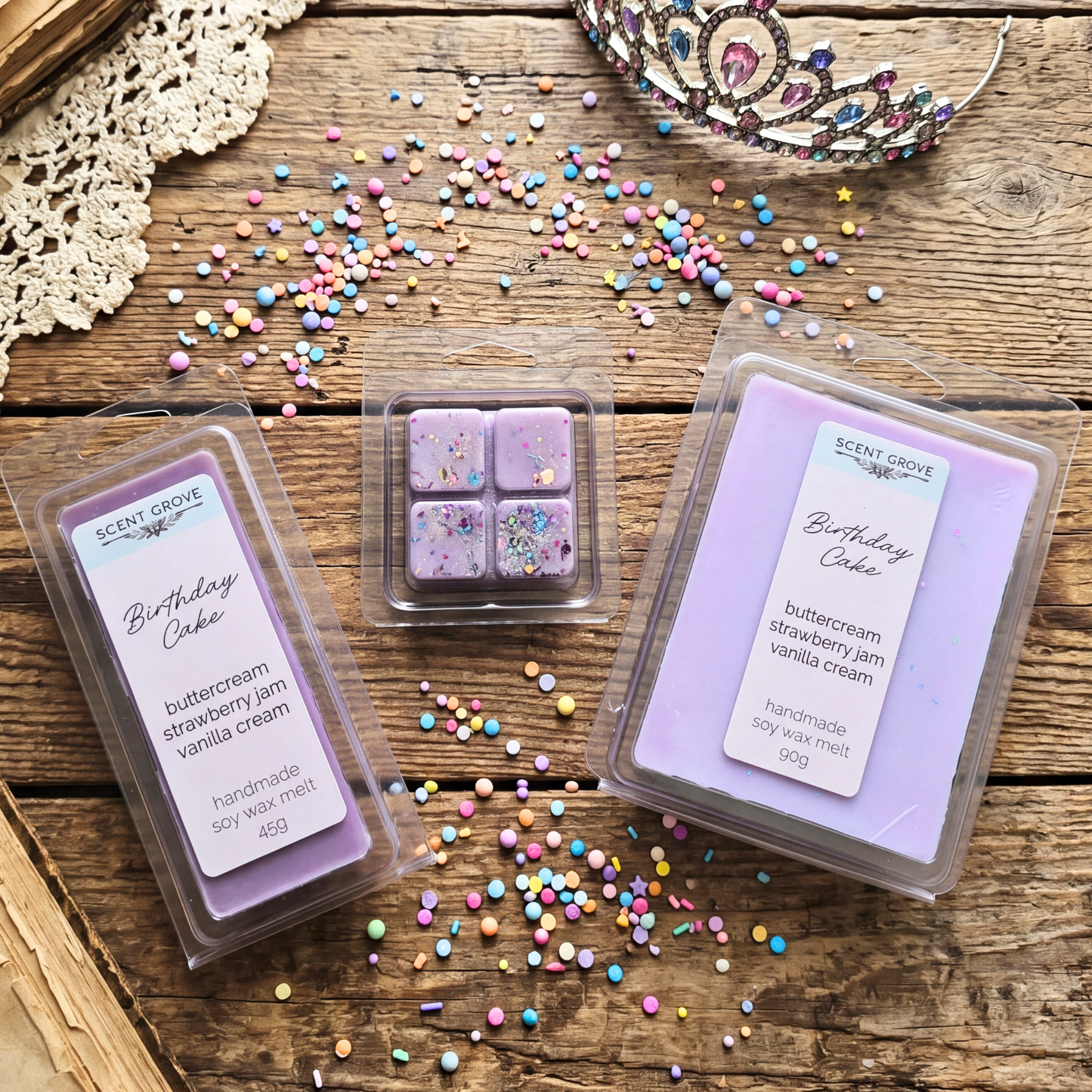 Birthday Cake scented soy wax melt