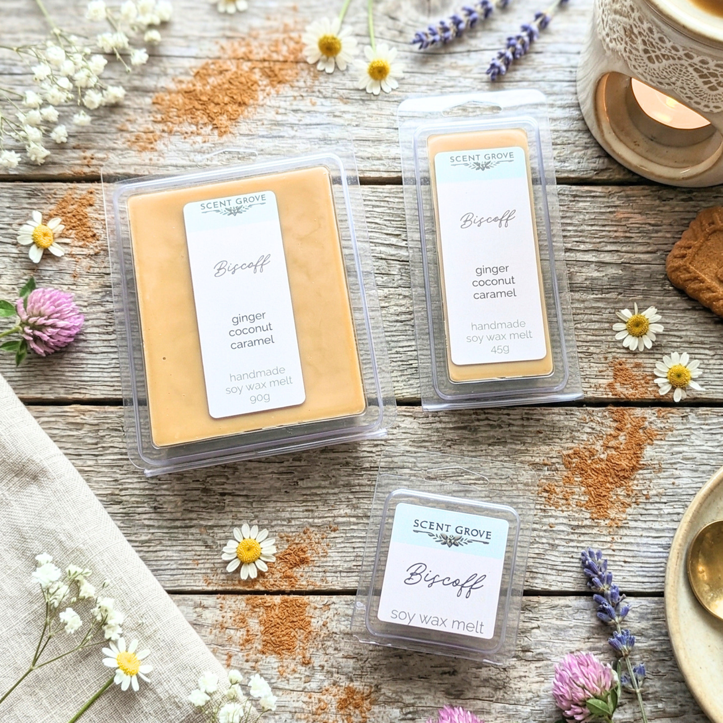 Biscoff scented soy wax melt