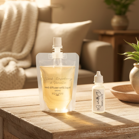 Black Raspberry & Vanilla Scented Diffuser Refill Liquid