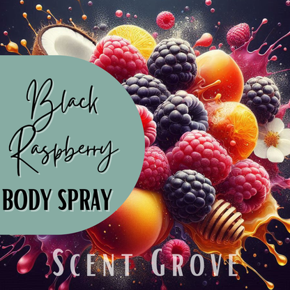 Black Raspberry scented body mist spray 100ml