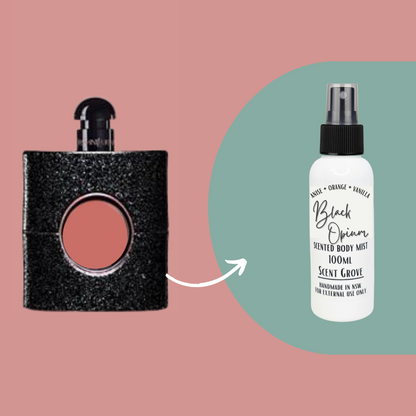 Black Oh scented body mist spray 100ml