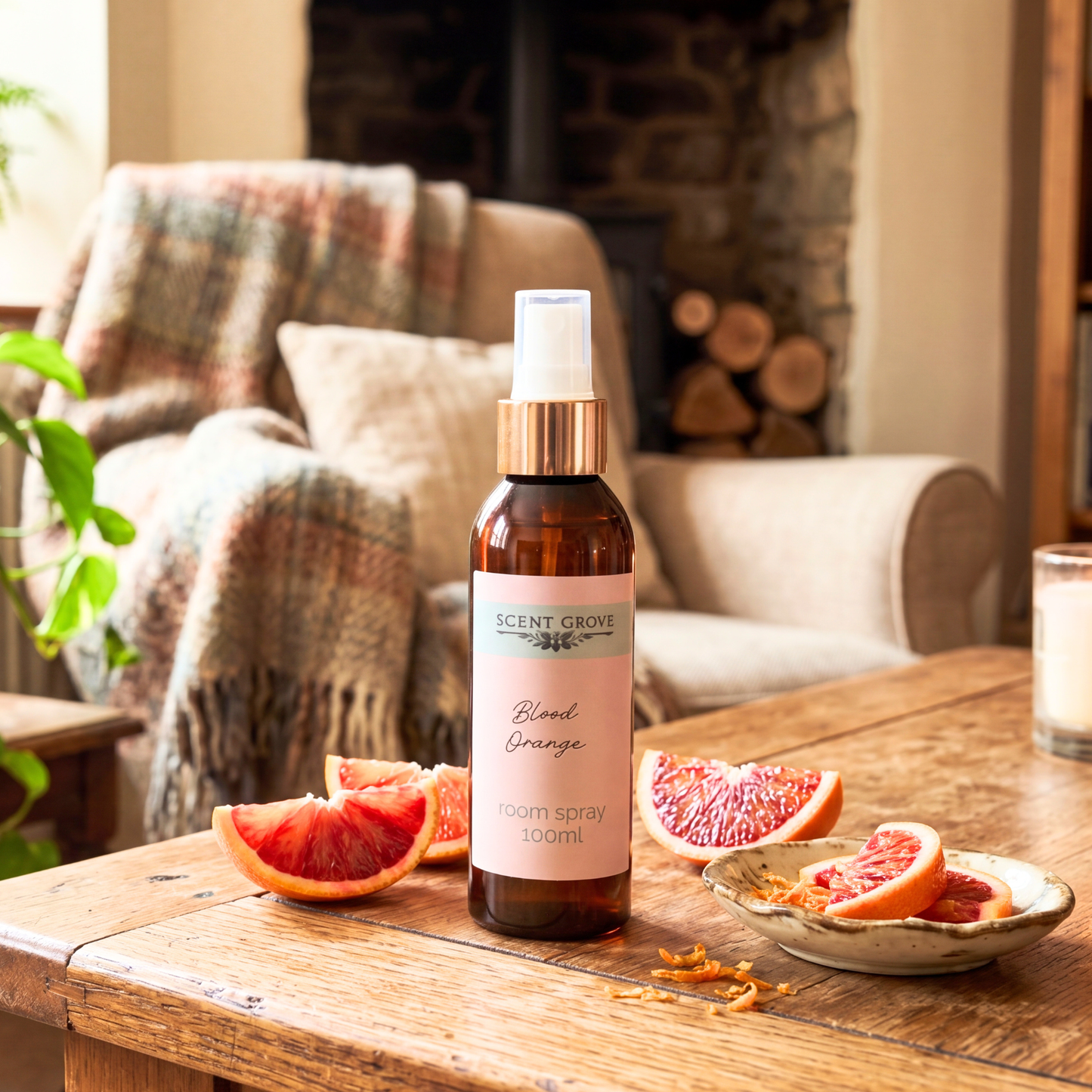 Blood Orange Scented Air Freshener Spray multi purpose for car, home, room
