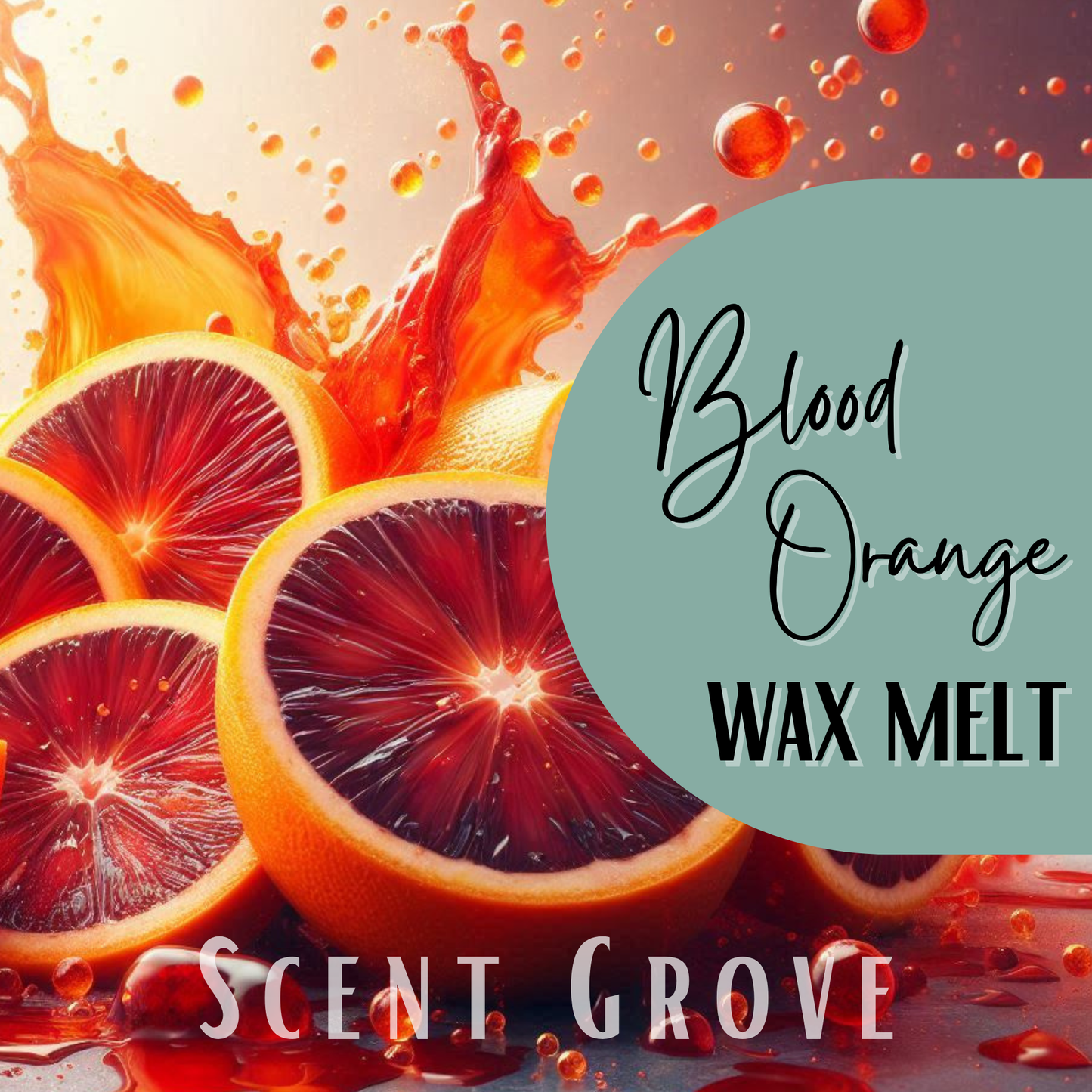 Blood Orange scented soy wax melt
