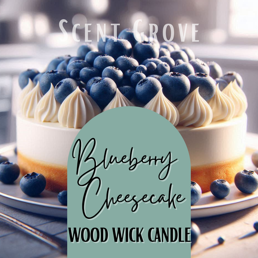 Blueberry Cheesecake scented Wood Wick Soy Candle