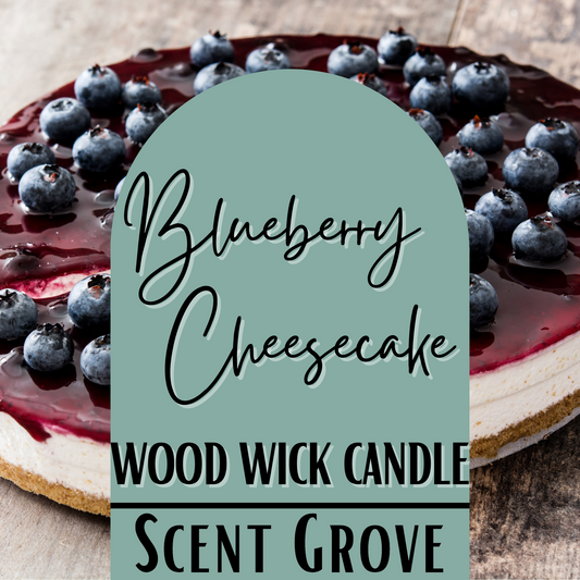 Blueberry Cheesecake scented Wood Wick Soy Candle