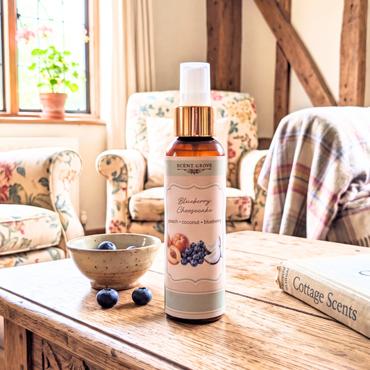 Blueberry Cheesecake Scented Air Freshener Spray multi purpose for car, home, room