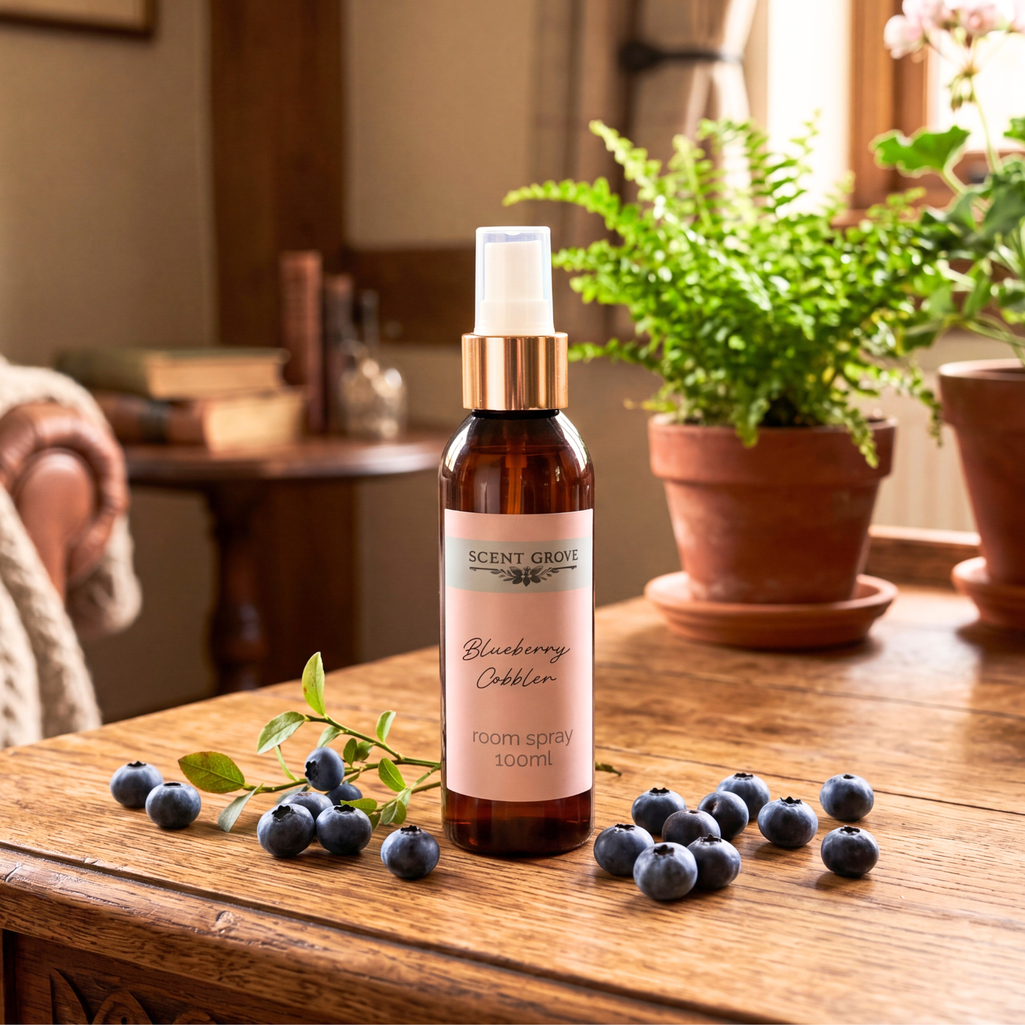 Blueberry Cobbler Scented Air Freshener Spray multi purpose for car, home, room