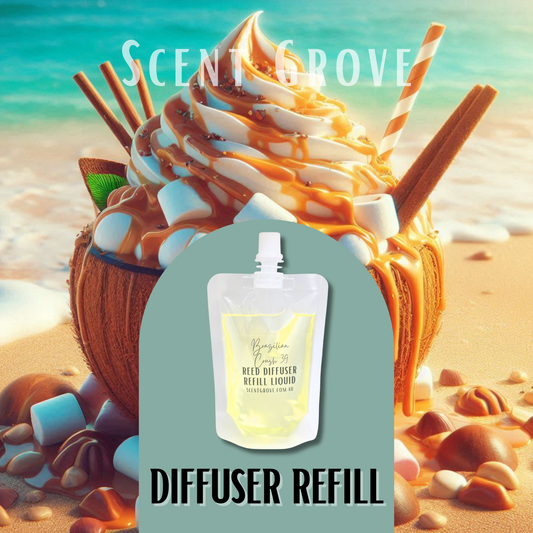 Brazilian Crush 39 Scented Diffuser Liquid Refill 100ml Clear Pouch