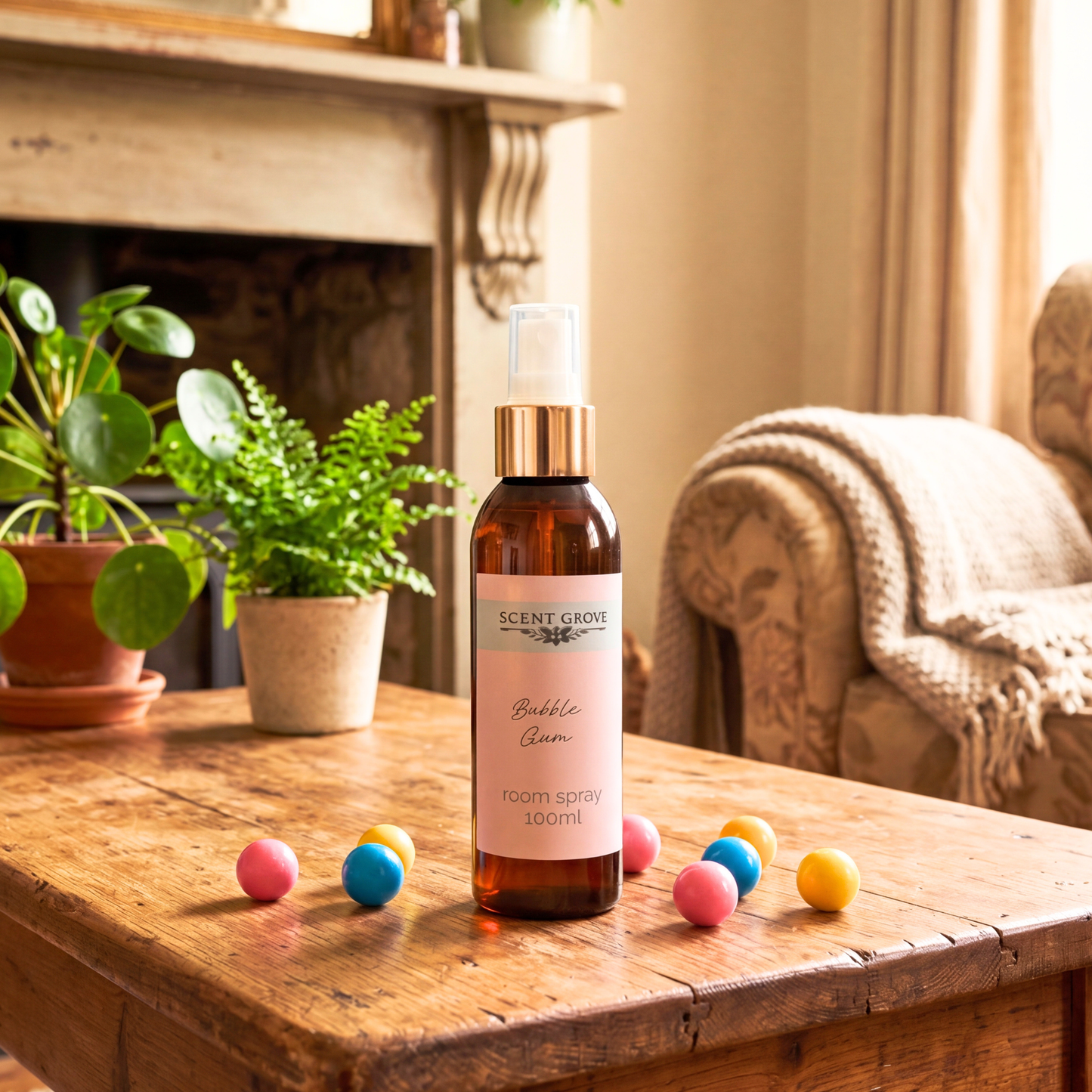 Bubblegum Scented Air Freshener Spray multi purpose for car, home, room