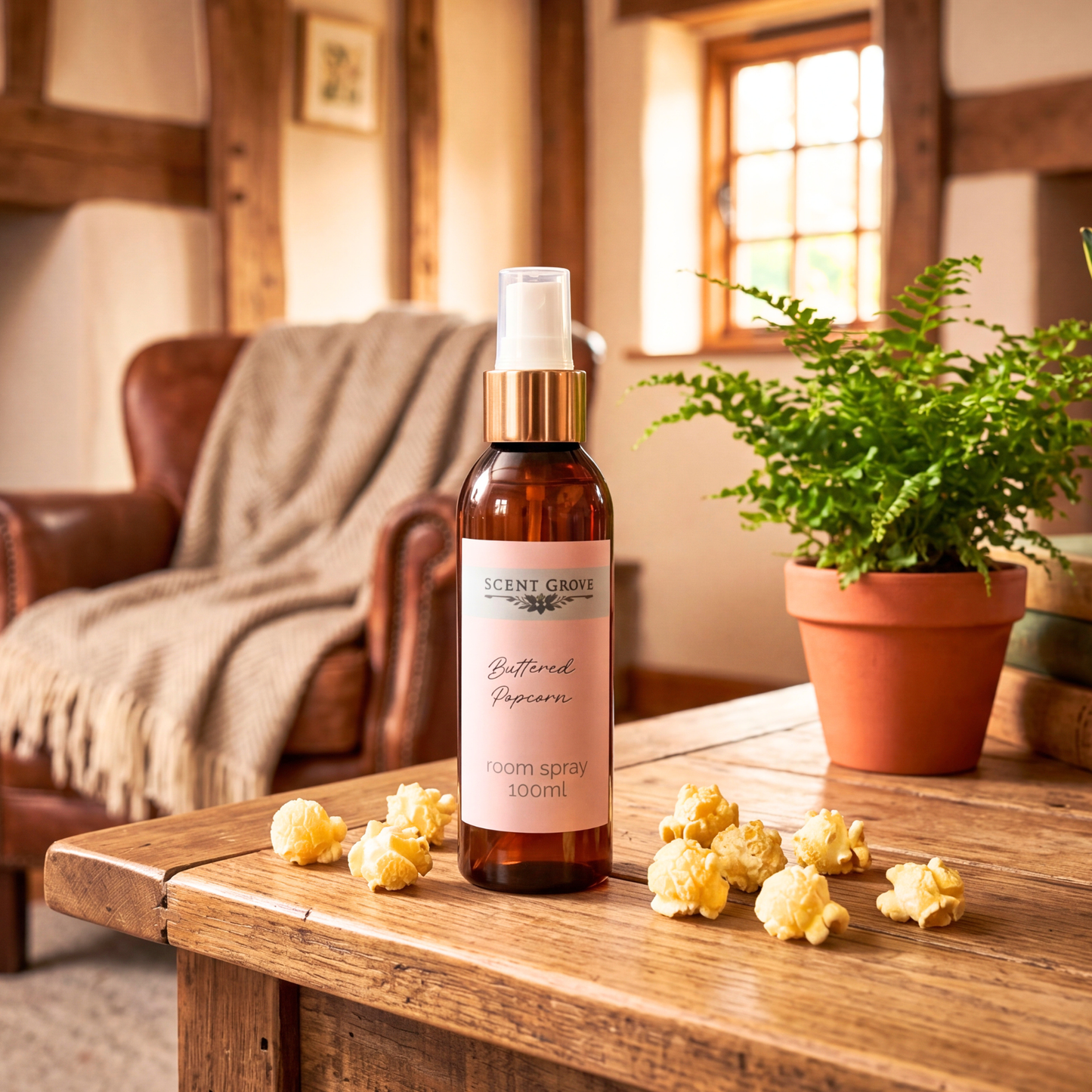 Buttered Popcorn Scented Room Spray Air Freshener multi purpose for car, home, room