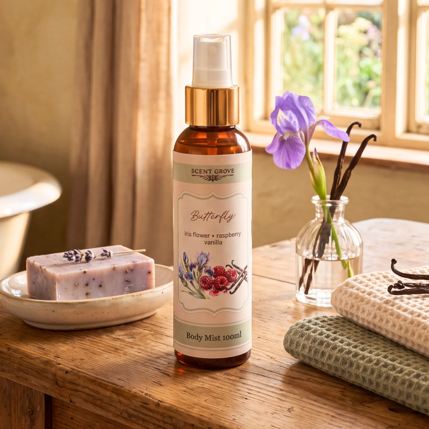 Butterfly scented body mist spray 100ml