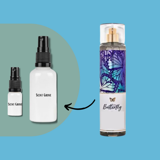 Butterfly scented fine perfume mist