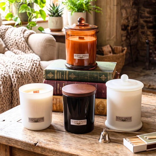 Baby Powder scented Wood Wick Soy Candle