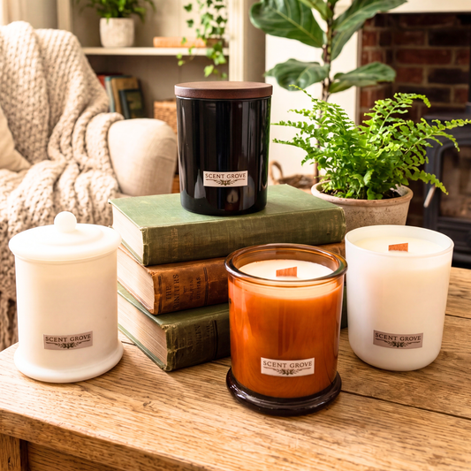 Banana scented Wood Wick Soy Candle