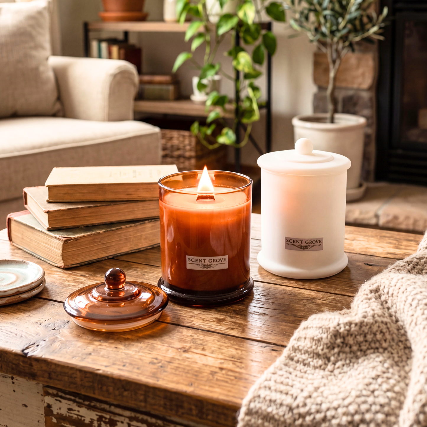 Maple Pancakes scented Wood Wick Soy Candle