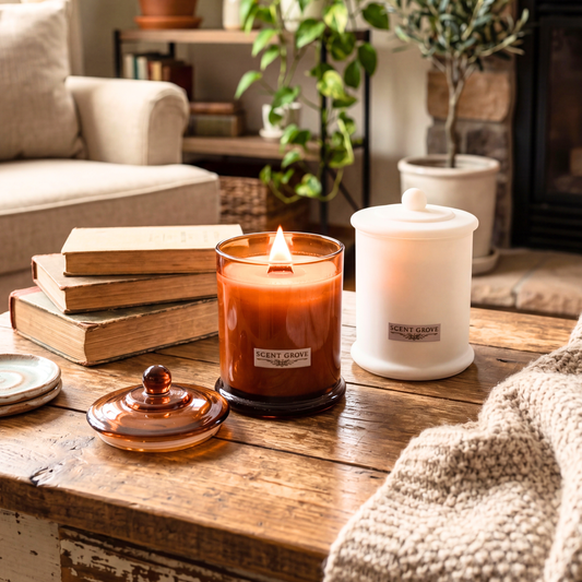 Angel scented Wood Wick Soy Candle