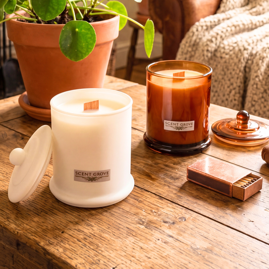 Blueberry Cheesecake scented Wood Wick Soy Candle