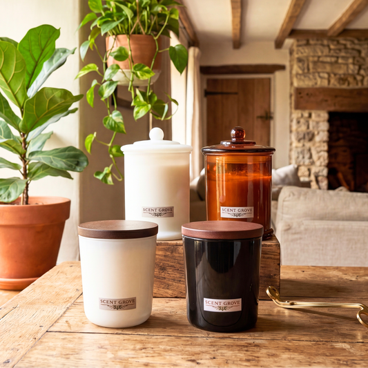 Cinnamon & Apple scented Wood Wick Soy Candle