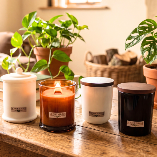 Black Raspberry & Vanilla scented Wood Wick Soy Candle