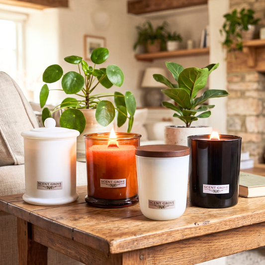 Candy Cane scented Wood Wick Soy Candle