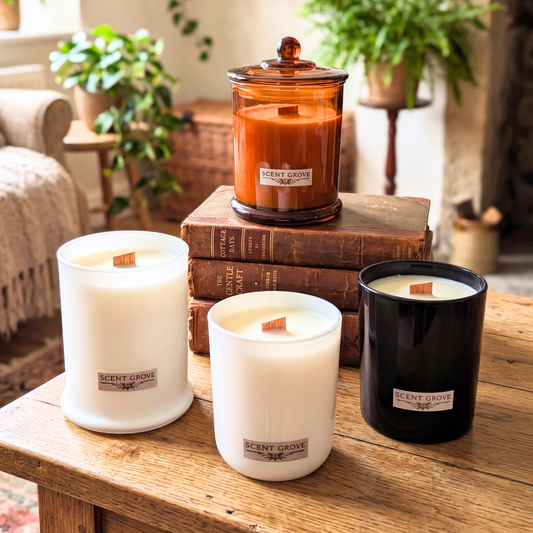 Angel Cake scented Wood Wick Soy Candle