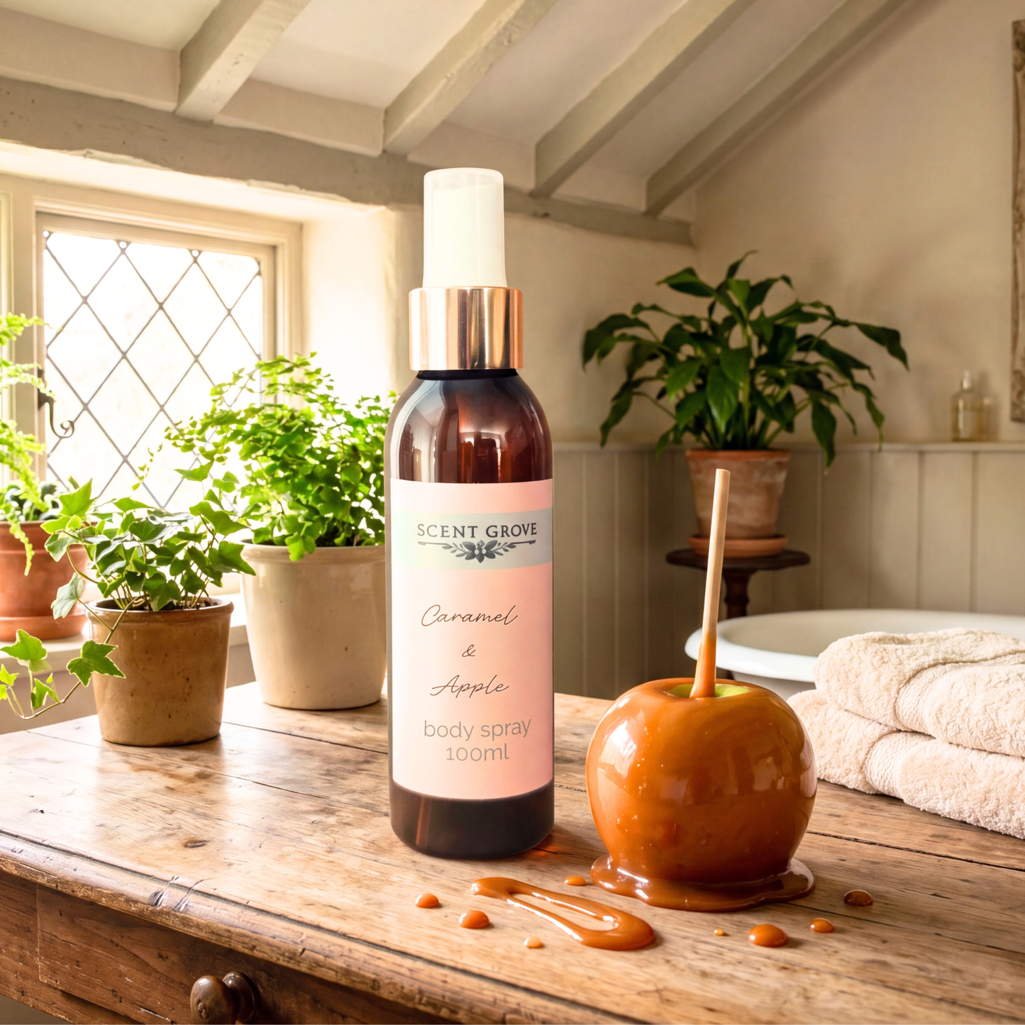 Caramel & Apple scented body mist spray 100ml