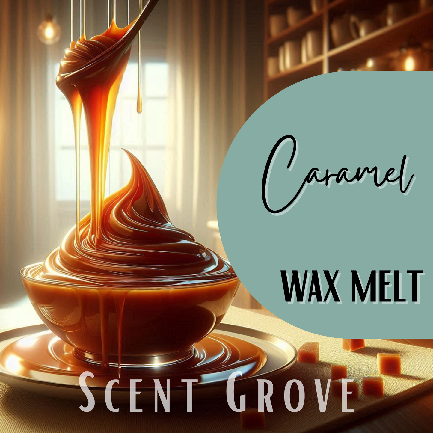 Caramel scented soy wax melt