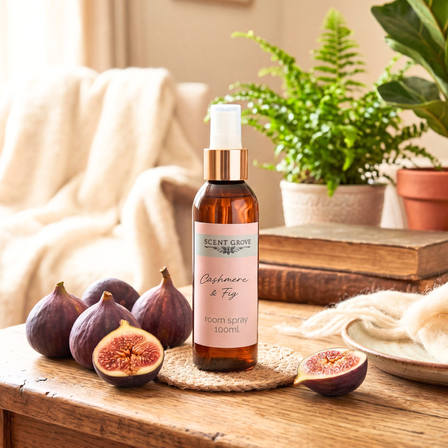 Cashmere & Fig Scented Air Freshener Spray multi purpose for car, home, room