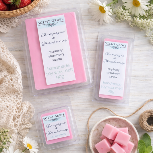 Champagne & Strawberries soy wax melt