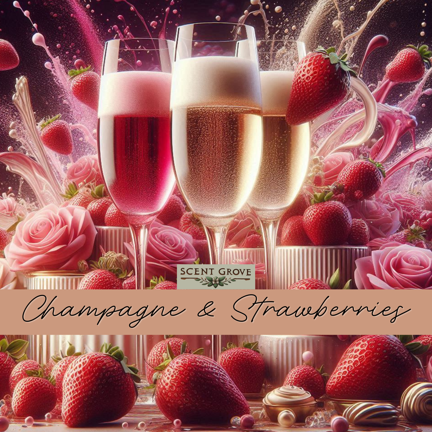 Champagne & Strawberries Scented Reed Diffuser 200ml