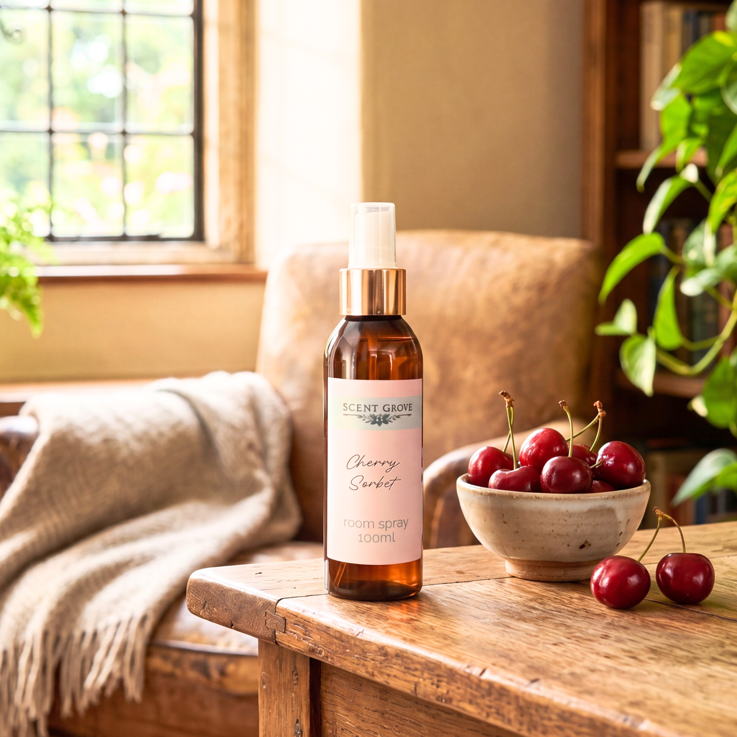 Cherry Sorbet Scented Air Freshener Spray multi purpose for car, home, room