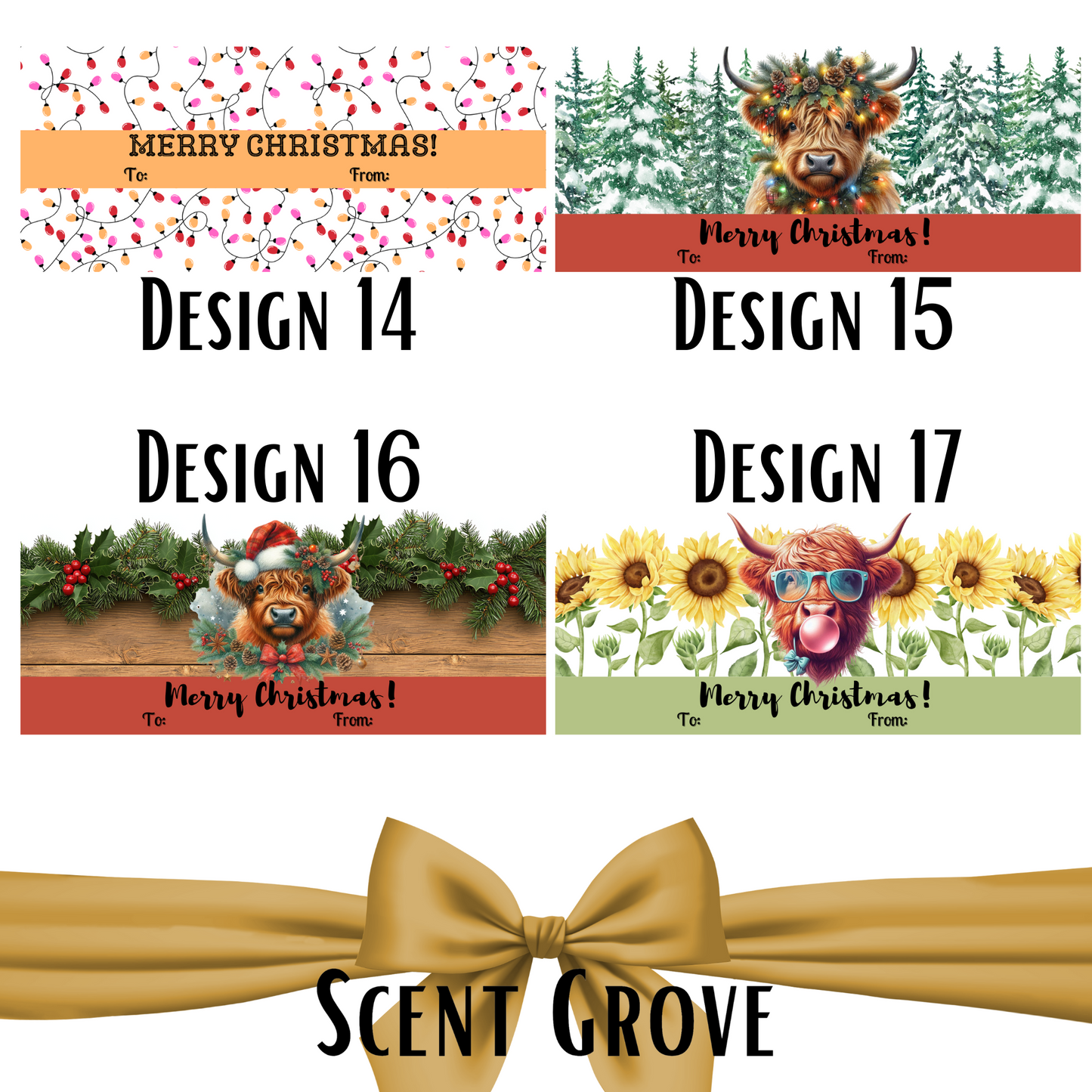 Personalized Name Candle christmas XL white wood wick 400 gram